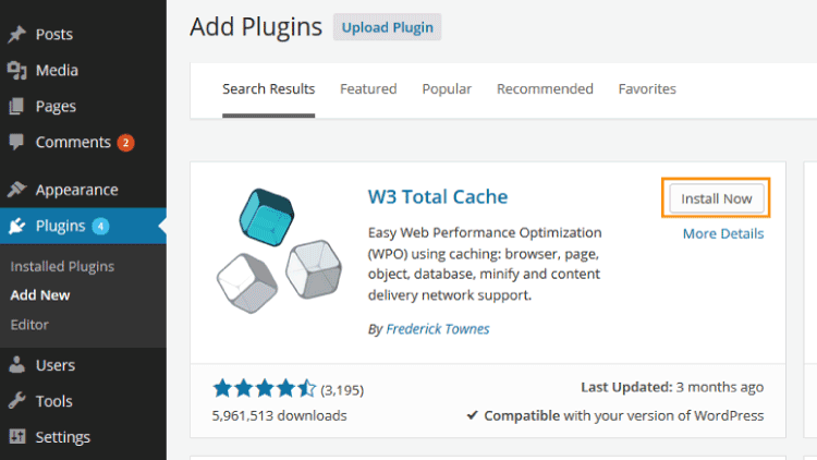 W3 Total Cache SEO WordPress Plugin